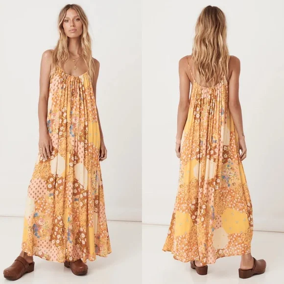 ✨SALE✨NWT Spell & The Gypsy Freda Strappy Maxi Dress Size Large - Picture 11 of 16